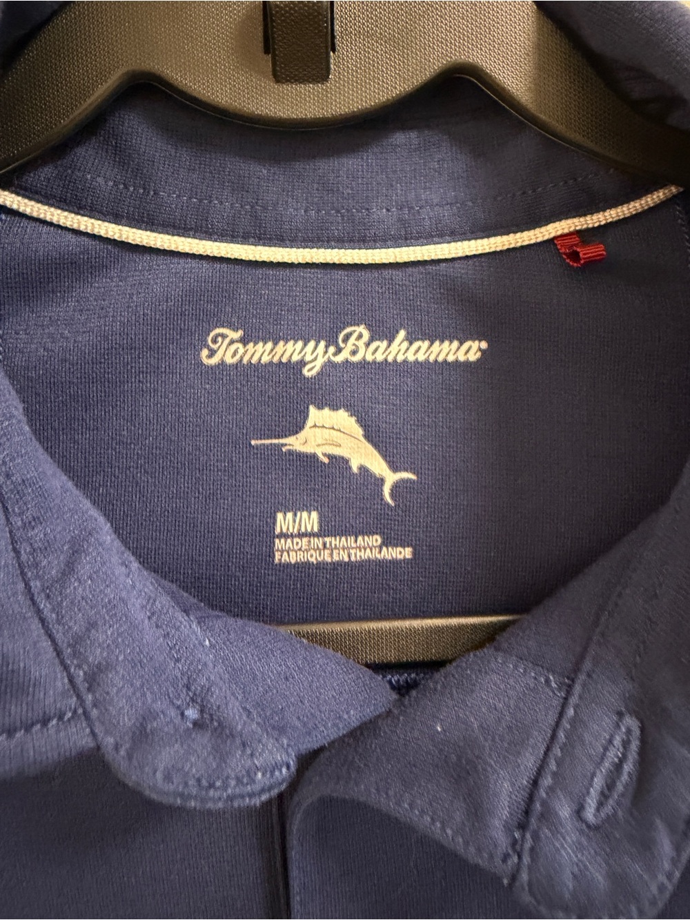 Tommy Bahama Blue Polo Shirt Men’s Medium Short Sleeve Classic Casual - Picture 4 of 6
